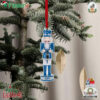 Los Angeles Dodgers 2024 World Series Champions Holiday Nutcracker Christmas Tree Ornament