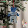 Freddie Freeman Los Angeles Dodgers 2024 World Series Champions Alternate Jersey Embroidered Bear Christmas Tree Ornament