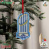 Los Angeles Dodgers 2024 World Series Champions Neon Light Up Trophy Christmas Tree Ornament