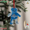 Los Angeles Dodgers 2024 World Series Champions Team Embroidered Bear Christmas Tree Ornament