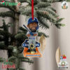 Los Angeles Dodgers 2024 World Series Champions Teoscar Hernandez Christmas Tree Ornament
