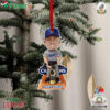 Los Angeles Dodgers 2024 World Series Champions Tommy Edman Christmas Tree Ornament