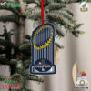Los Angeles Dodgers Mlb 2024 World Series Champions Trophy Christmas Tree Ornament