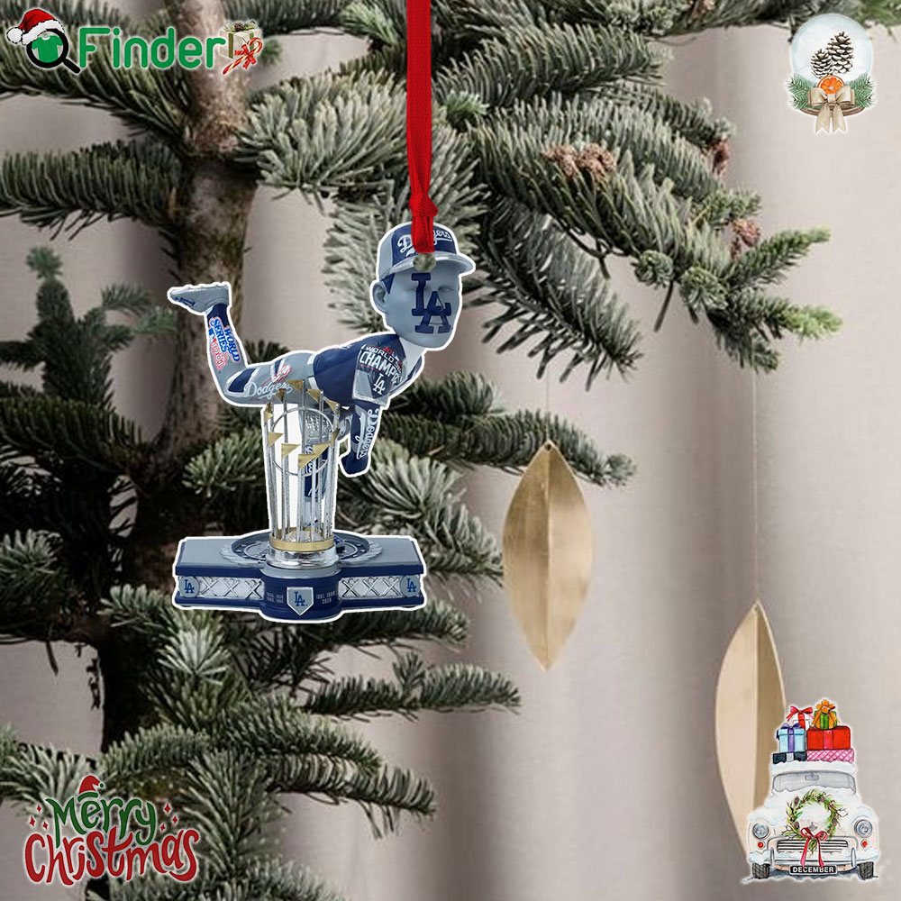 Los Angeles Dodgers Commemorative World Series Championship Christmas Tree Ornament Los Angeles Dodgers Commemorative World Series Championship Christmas Tree Ornament