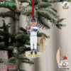Los Angeles Dodgers Freddie Freeman Foco 2024 World Series Champions Mvp Fanatics Exclusive 10 Christmas Tree Ornament