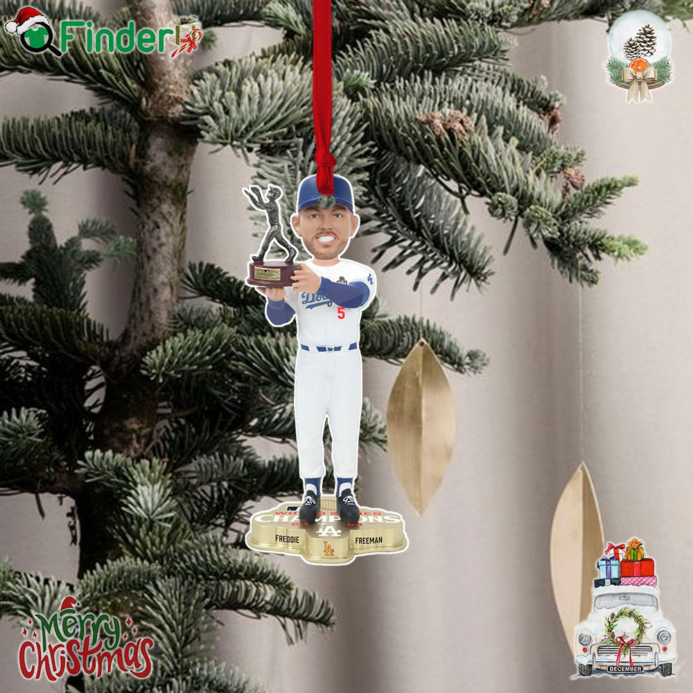 Los Angeles Dodgers Freddie Freeman Foco 2024 World Series Champions Mvp Fanatics Exclusive 10 Christmas Tree Ornament Los Angeles Dodgers Freddie Freeman Foco 2024 World Series Champions Mvp Fanatics Exclusive 10 Christmas Tree Ornament