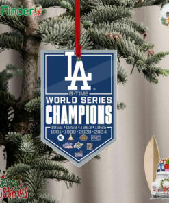 Los Angeles Dodgers Wincraft 8-time Champions Ornament