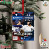 New York Yankees Vs Los Angeles Dodgers 2024 World Series Program Ornament