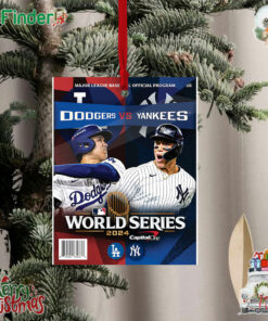 New York Yankees Vs Los Angeles Dodgers 2024 World Series Program Ornament