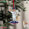 Tommy Edman Los Angeles Dodgers 2024 World Series Champions Christmas Tree Ornament