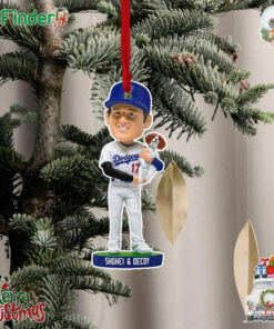 The Shohei Ohtani And Decoy Christmas Tree Ornament