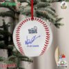 Yoshinobu Yamamoto La Autographed 2024 World Series Logo Baseball 24 Ws Champs Ornament