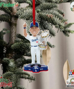 Will Smith Los Angeles Dodgers 2024 World Series Champions Christmas Tree Ornament
