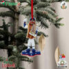 Dodger Dog Los Angeles Dodgers 2024 World Series Champions Mascot Christmas Tree Ornament