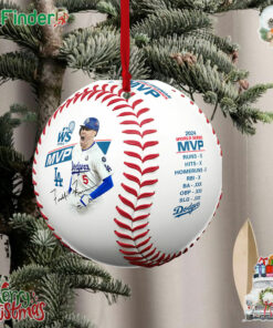Freddie Freeman Los Angeles Dodgers Rawlings 2024 World Series Mvp Baseball Ornament