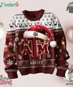 Texas A And M Aggies We Are Aggies Football Snowtime Christmas Ugly Sweater