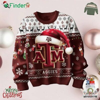 Texas A And M Aggies We Are Aggies Football Snowtime Christmas Ugly Sweater