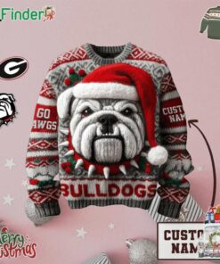 Georgia Bulldogs Christmas Time Celebration Personalized Ugly Sweater