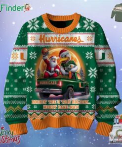 Miami Hurricanes Rockin The U This Holiday Christmas Ugly Sweater