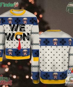 2024 Republican Election Celebration Trump We Won Christmas Holiday Gift Ugly Christmas Sweater