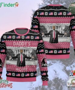 Daddys Home Trump Christmas Ugly Sweater