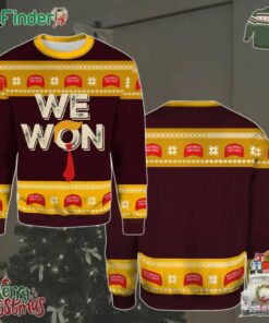 Trump We Won 2024 Republican Election Celebration Christmas Holiday Gift Ugly Christmas Sweater