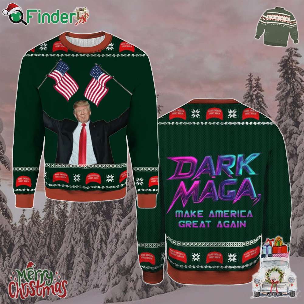Trump Won Dark Maga Elon Musk Trump Make America Great Again Christmas Holiday Gift Ugly Christmas Sweater Trump Won Dark Maga Elon Musk Trump Make America Great Again Christmas Holiday Gift Ugly Christmas Sweater