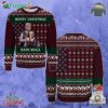 Donald Trump And Elon Musk Step Brothers Dark Maga Christmas Holiday Gift Ugly Christmas Sweater