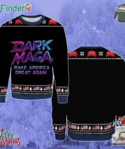 Dark Maga Elon Musk Trump Make America Great Again Christmas Holiday Gift Ugly Christmas Sweater