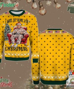 Trump I'll Be Home For Santa Humorous Trump Christmas Funny Christmas Ugly Sweater Gift For Xmas