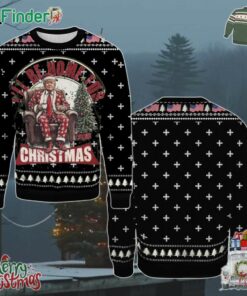Trump I'll Be Home For Christmas Trump Won Christmas Holiday Gift Ugly Christmas Sweater