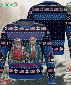 Santas Favorite President Trump Christmas Ugly Sweater
