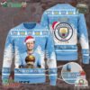 Manchester City Champions Four-in-a-row Christmas 2024 Ugly Sweater