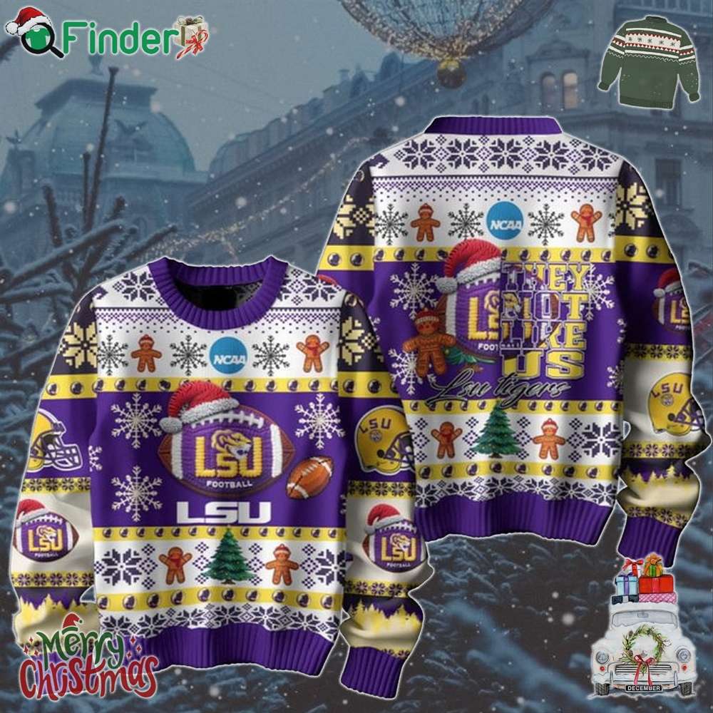Lsu Tigers Football They Not Like Us Christmas Ugly Sweater Lsu Tigers Football They Not Like Us Christmas Ugly Sweater