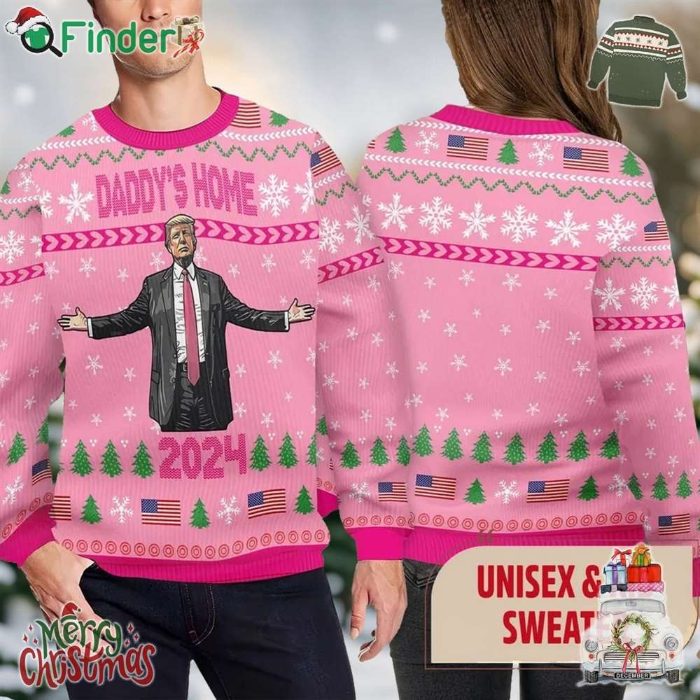 Daddy's Home Trump Ugly Christmas Sweater Daddy's Home Trump Ugly Christmas Sweater