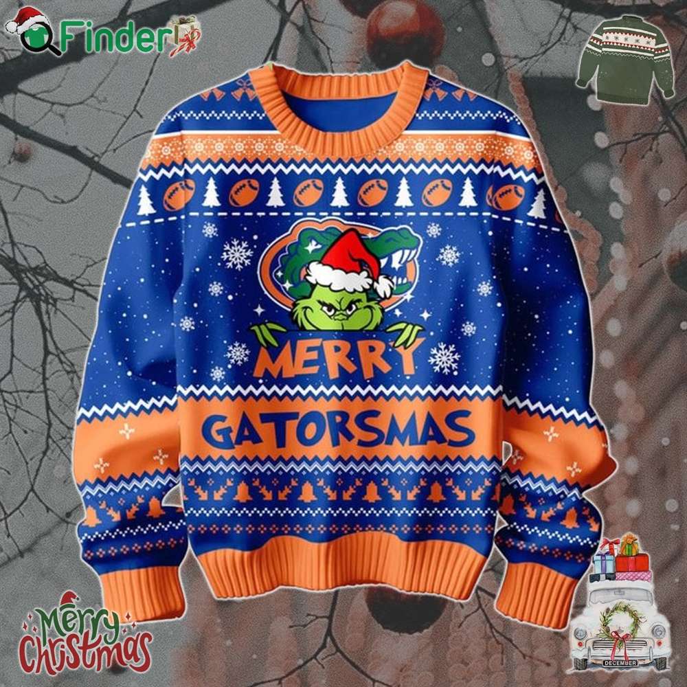 Florida Gators Grinch Christmas Merry Gatorsmas Ugly Sweater Florida Gators Grinch Christmas Merry Gatorsmas Ugly Sweater
