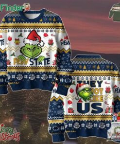 Penn State Nittany Lions The Grinch Not Like Us Merry Christmas Ugly Sweater