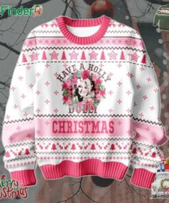 Dolly Have A Holly Dolly Parton Christmas 2024 Ugly Sweater