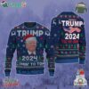 Trump 2024 I'll Be Back Ugly Christmas Sweater Make American Great Again Ugly Sweater