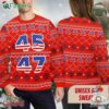 Trump 45 47 Ugly Christmas Sweater