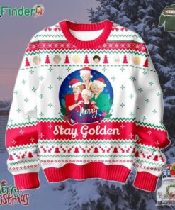 The Goldens Girls Stay Golden In Christmas 2024 Ugly Sweater