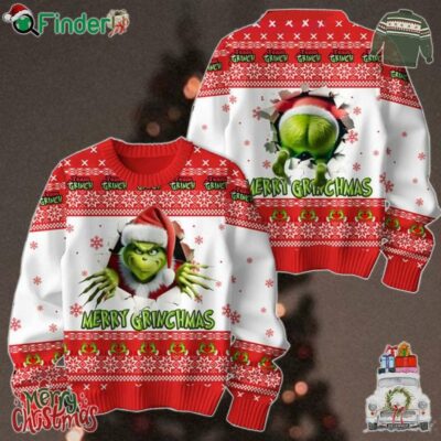 The Grinch Ew People Hate People Merry Christmas Red Ugly Sweater