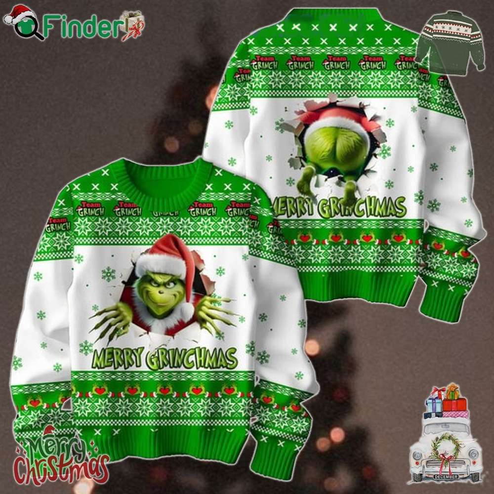 The Grinch Ew People Hate People Merry Christmas Ugly Sweater Green The Grinch Ew People Hate People Merry Christmas Ugly Sweater Green