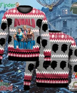 Trump Donald Pump Christmas Ugly Sweater