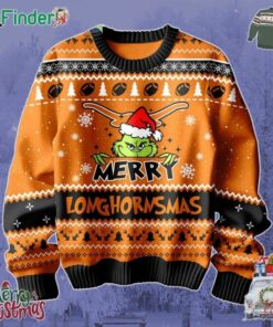 Texas Longhorns Grinch Christmas Merry Longhornsmas Ugly Sweater