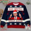 Trump Maga Make Christmas Great Again 2024 Ugly Sweater Trump Won