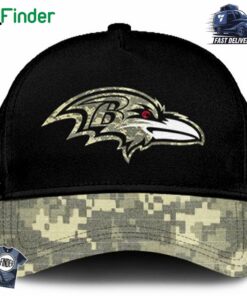 Baltimore Ravens 2024 Salute To Service Club Limited Edition Camo Hoodie V2