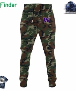 Washington Huskies Football 2024 Military Appreciation Club Hoodie V1