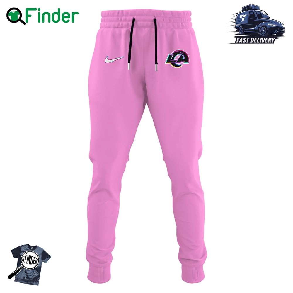 Los Angeles Rams Nfl Crucial Catch Hoodie Limited Edition V1 Pink Los Angeles Rams Nfl Crucial Catch Hoodie Limited Edition V1 Pink