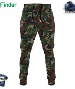 Notre Dame 2024 Military Appreciation Club Pullover Hoodie Camo